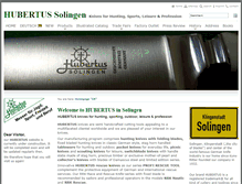 Tablet Screenshot of hubertus-solingen.com